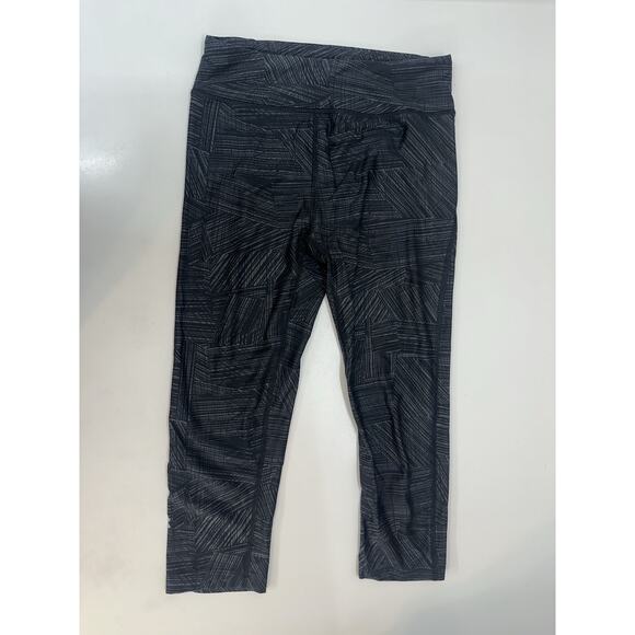 Under Armour Womens Capris Size Small Black Grey Compression Legging Heatgear - Picture 1 of 9